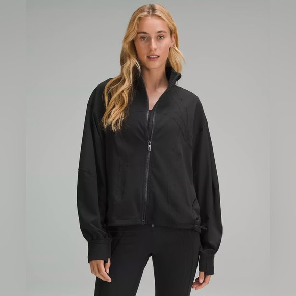Lululemon relaxed fit define jacket Black NWT Size 2 oversized Luon - Picture 2 of 2